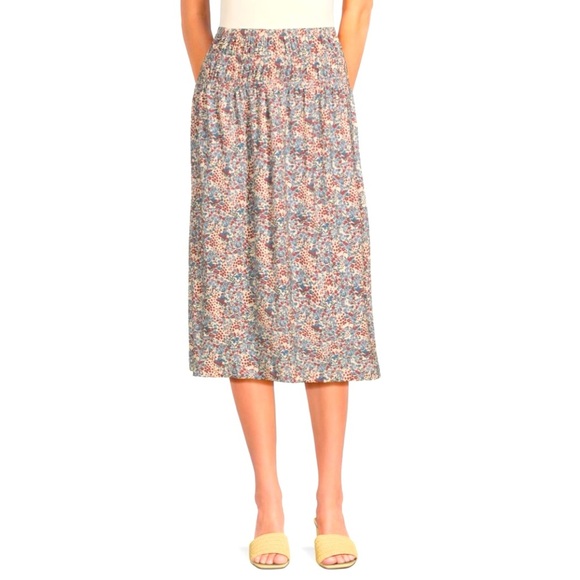 NATION LTD NWT SIZE M Zabina Floral Midi Skirt - Picture 1 of 3